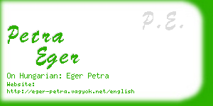 petra eger business card